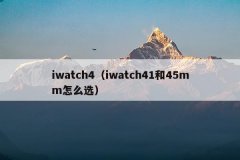iwatch4（iwatch41和45mm怎么选）