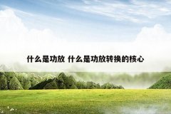 什么是功放 什么是功放转换的核心