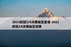 2023欧冠1/4决赛抽签直播 2021欧冠14决赛抽签结果