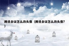 腾讯会议怎么改头像(腾讯会议怎么改头像?)