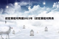 欧冠赛程对阵图2023年(欧冠赛程对阵表)