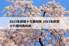 2023年欧冠十六强对阵 2023年欧冠十六强对阵时间