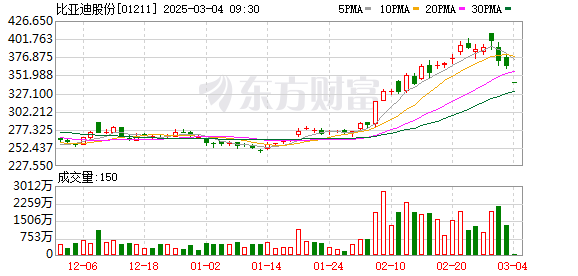 比亚迪拟配股筹资约435亿港元