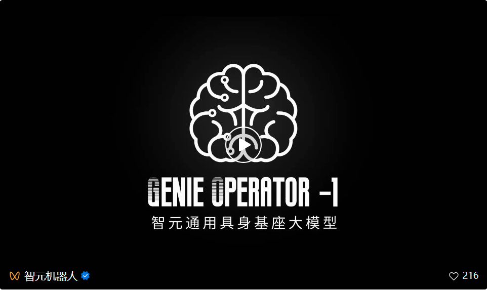 智元发布通用机器人模型GO-1 性能大幅提升