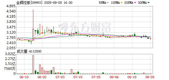 金辉控股中期业绩公布 收入下降亏损扩大