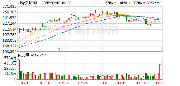 甲骨文财报不及预期但股价大涨