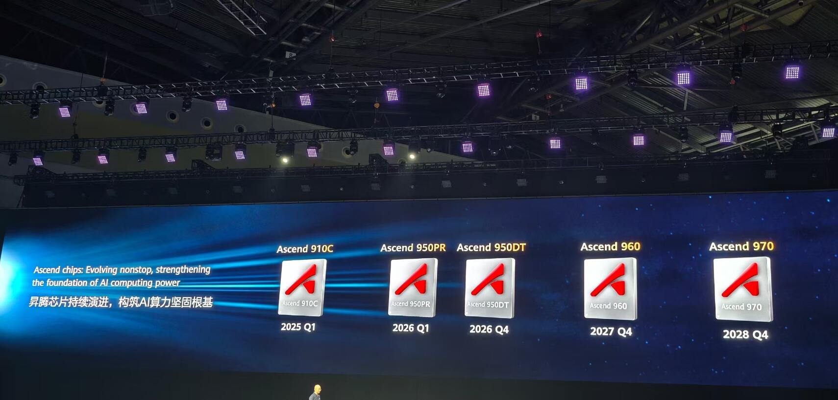 华为宣布2026年Q1推昇腾950PR芯片