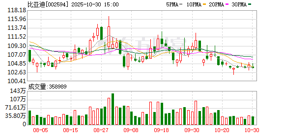 比亚迪三季度营收利润双降 比亚迪三季度营收利润双降